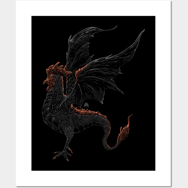 BASILISK Wall Art by HDA (hand draw artwork)